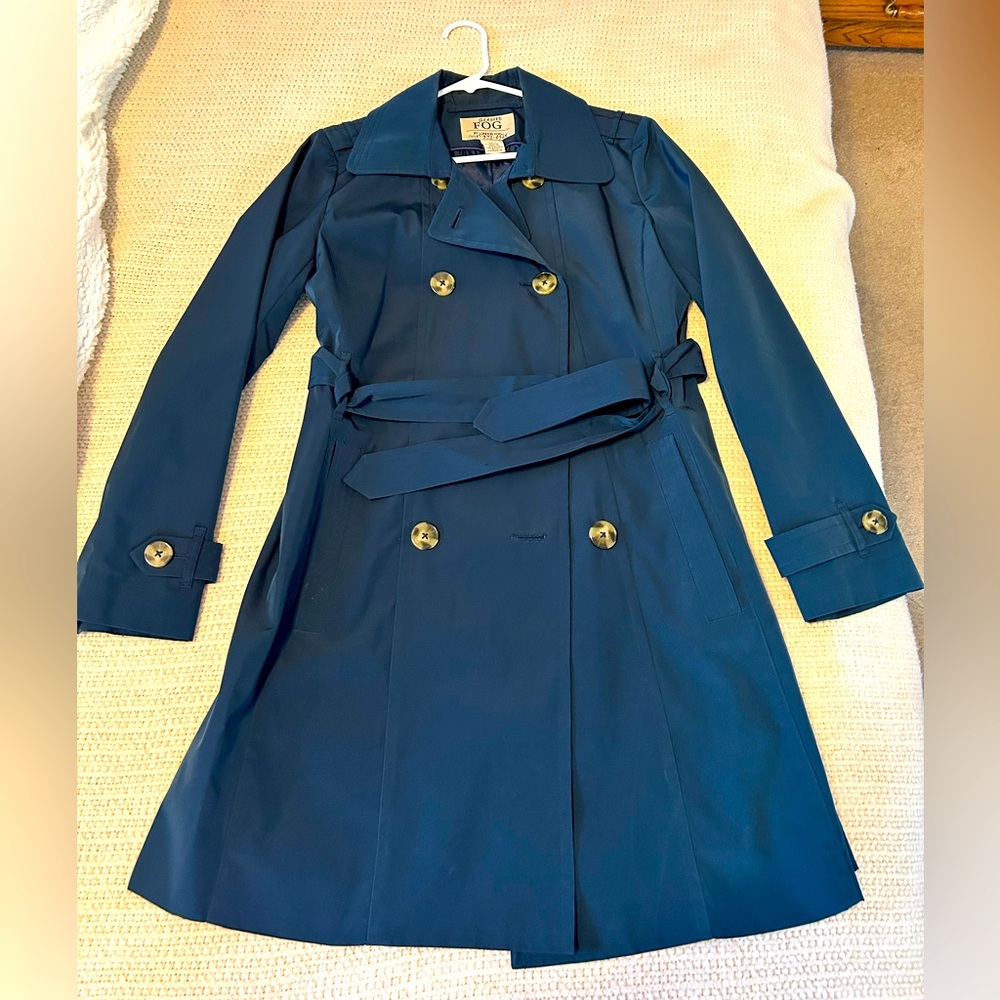 London fog rain jacket (dark blue)